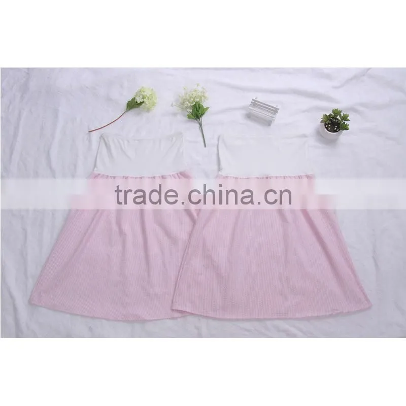 Novelty fashion monogrammed seersucker Swimsuit Cover Up