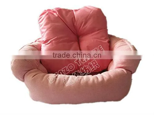 Pink dog bed