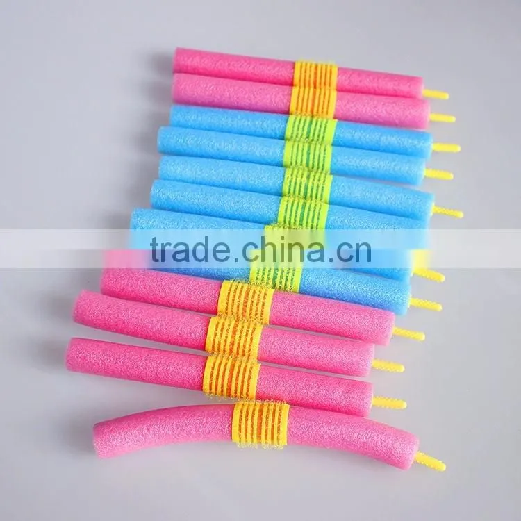 SOFT FOAM BENDY HAIR CURLER ROLLERS FOR SEXY HAIR 12pcs/set Soft Foam Anion Bendy Sponge Hair Rollers Curlers Cling