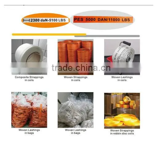 pp strapping / poly woven strap hot sale in Europe market