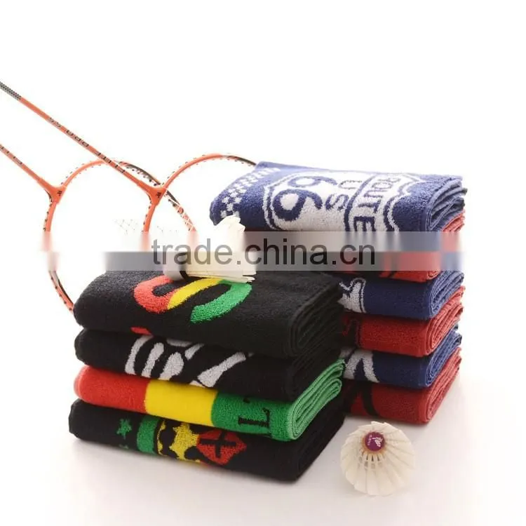 100% cotton custom gym/sports/fitness towel with jacquard logo