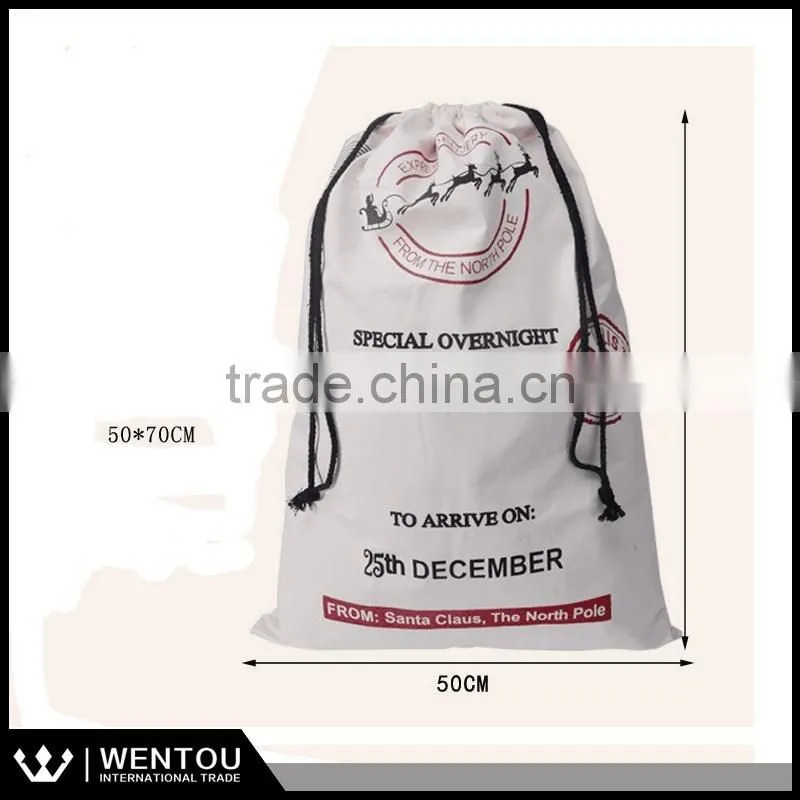 6 Designs Personalized Hessian Christmas Gift Bag Santa Sacks