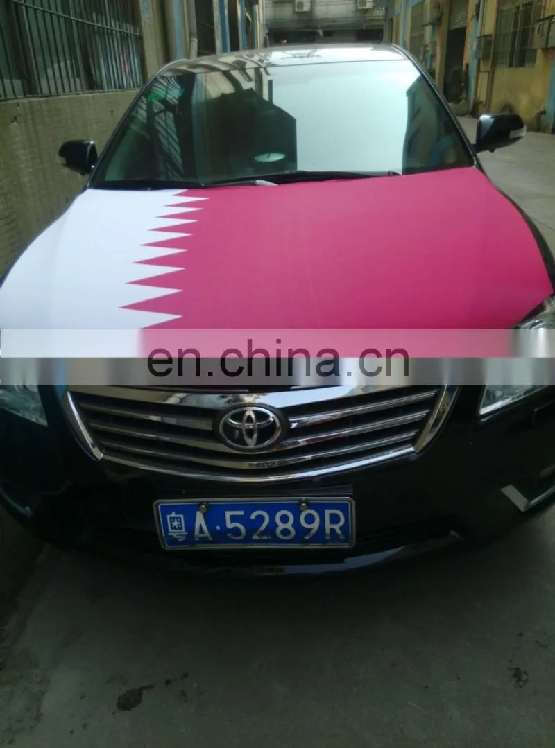 Silk Screen Printing National Qatar Body Flag Cape