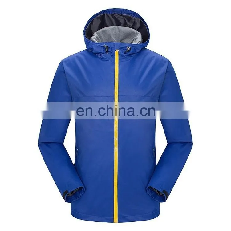 Spring Autumn hoodie lightweight waterproof windbreaker jacket for men