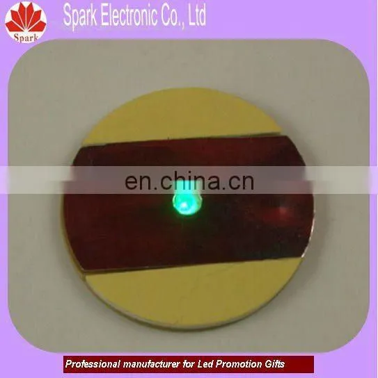 assorted glow disposable led coaster w/sticker for bar,hotel promotional products (45*3mm,on/off button,3 flashing modes)