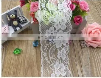 7.5CM WIDE WHITE LACE TRIMEXQUISITE VINTAGE GAUZE EMBROIDERY LACE DECORATION GARMENT ACCESSORIES 1YARD/LOT