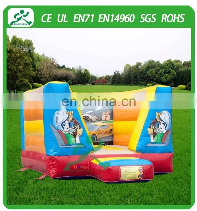 Mini inflatable auto open bouncy castle