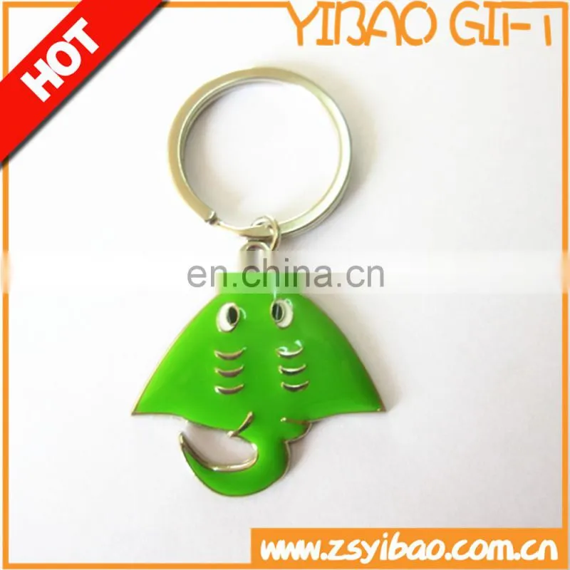 2D soft-enamel metal keychain with customized logo