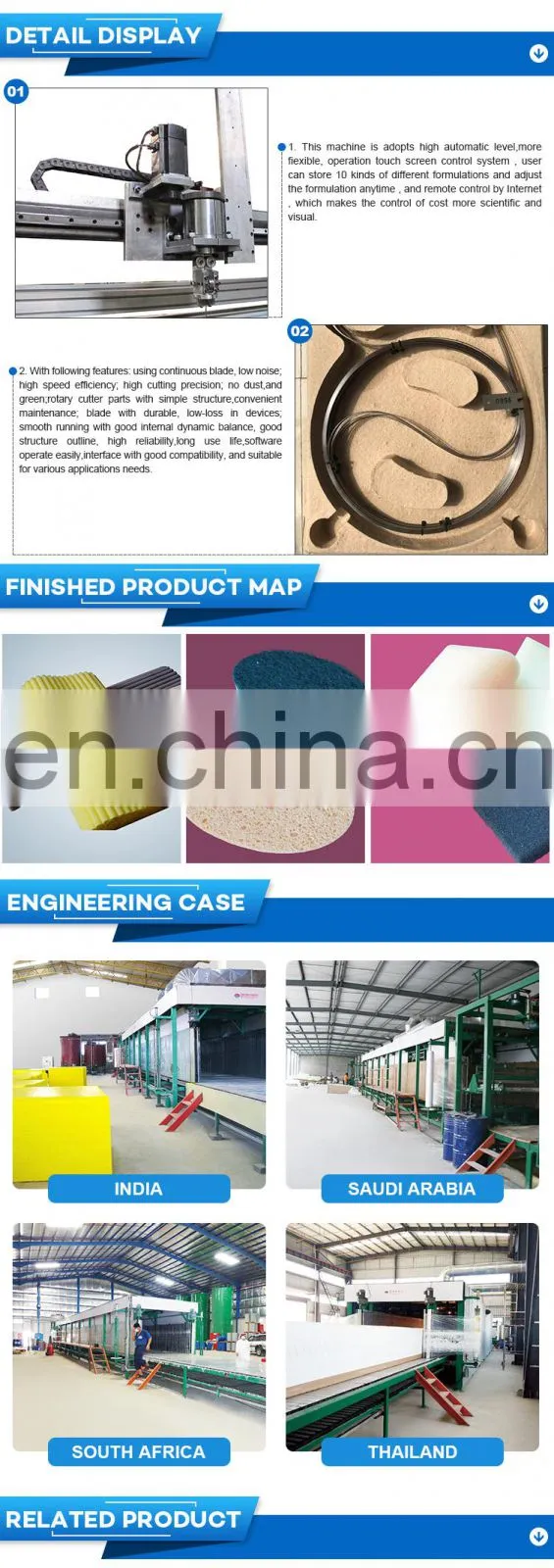 Wholesale CNC router foam sponge cutting machine