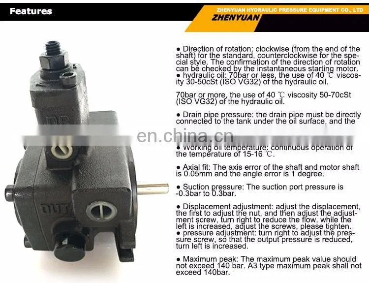 Hydraulic station original dedicated hydraulic pump VHO-F-20-A2