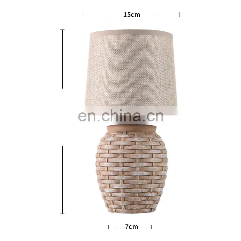 2019 new antique ceramic table lamp for reading room and Bedroom