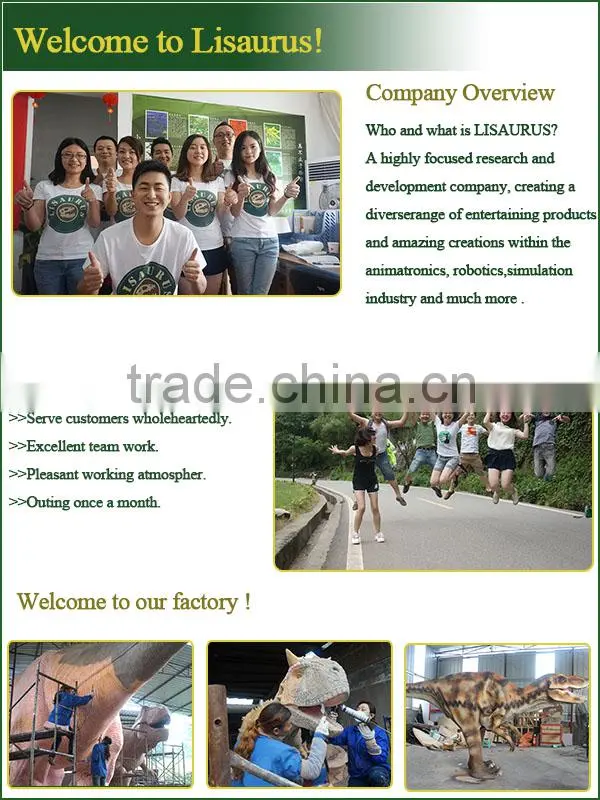 Lisaurus-C-High Quality Most Realistic Factory Price Fiberglass Silicon Dinosaur for Theme Park on Sale