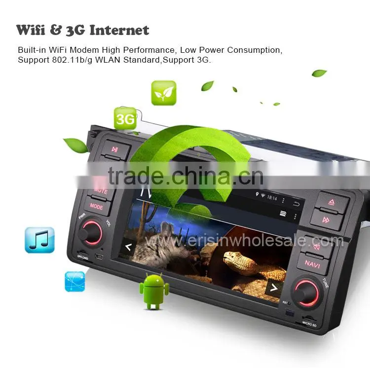 Erisin ES2246B 2 Din 7 inch Car Audio with GPS 3G WiFi Bluetooth for E46 M3
