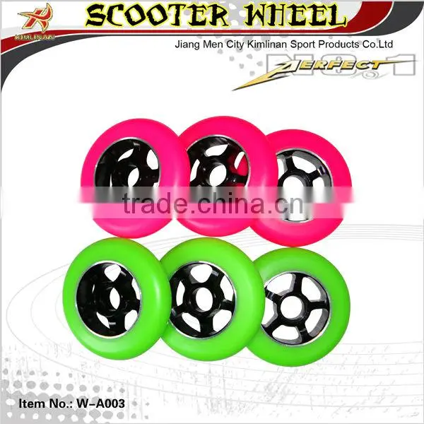 high end metal core pu wheel,pro scooter wheel