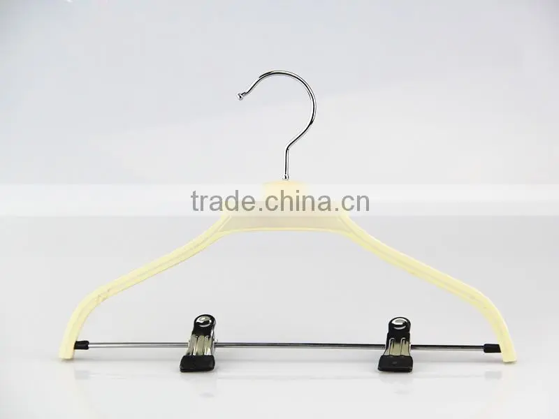 IMY-180 creamy white baby wooden hangers for wholesale baby hanger