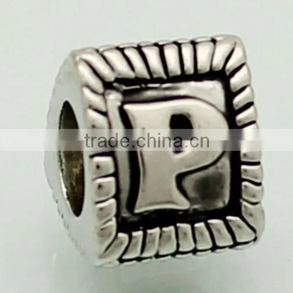 beautiful memory stainless steel metal letter beads