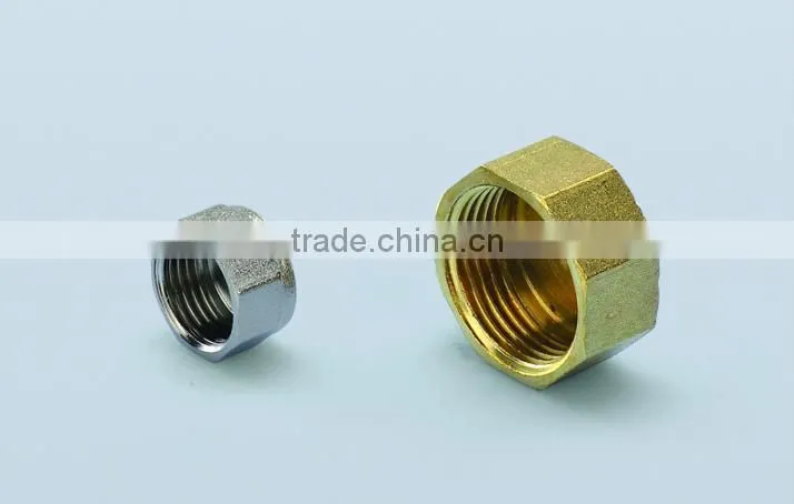 casting brass fittings brass female plug/end cap/drain plug