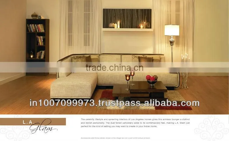 L A Glam Sofa Set