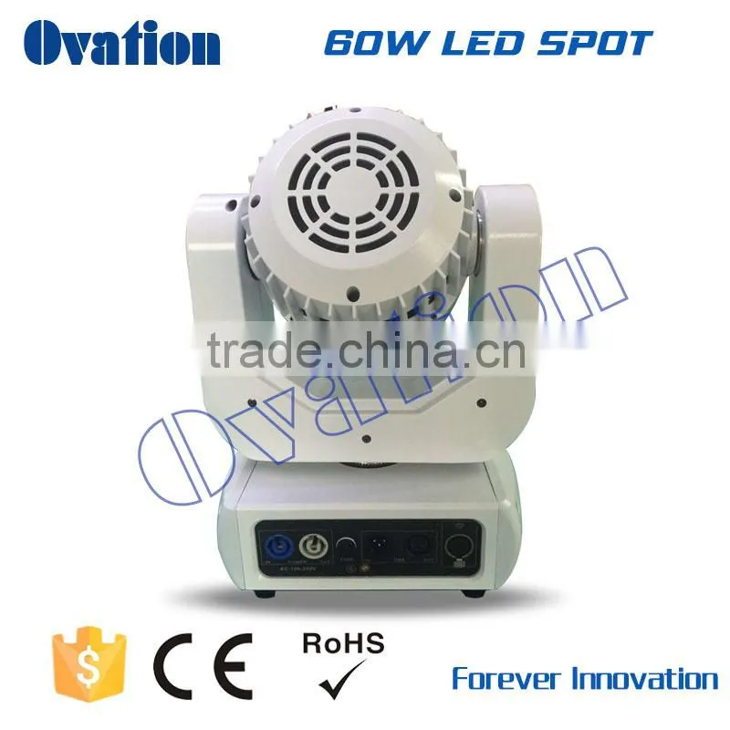 DMX Lighting 60w Spot Moving Head Light For Hightclub