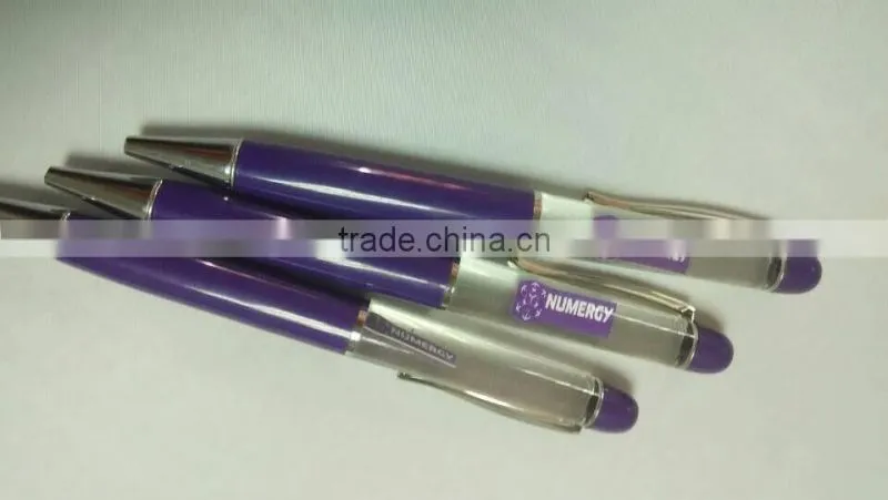 promotional gifts liquid ballpen, liquid floater pen,custom floater pen, led floating pen for festival gifts,made in china pen
