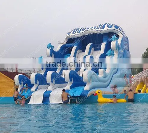 giant inflatable water slide with pool multiplay super clown manufacturer in Dongguan