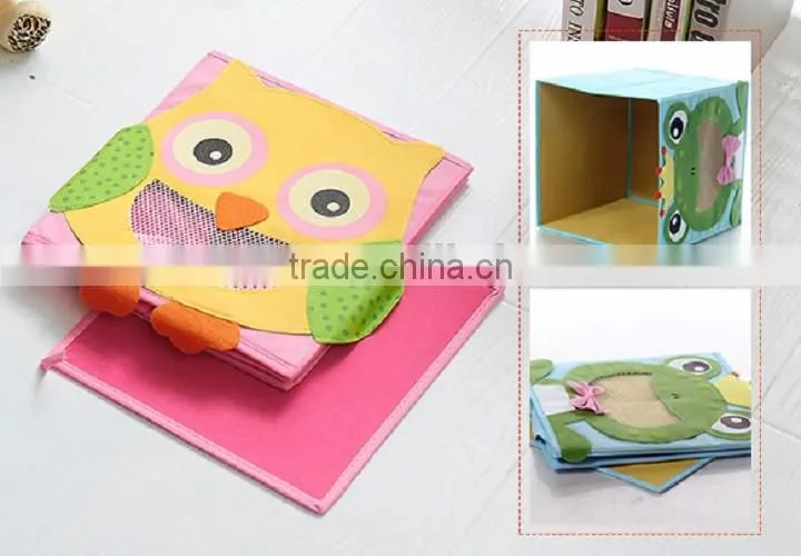 Creative Smiling Face Cartoon Animal Kids Storage Organizer Toy Drawer Storage Box Trade Assurance Supplier