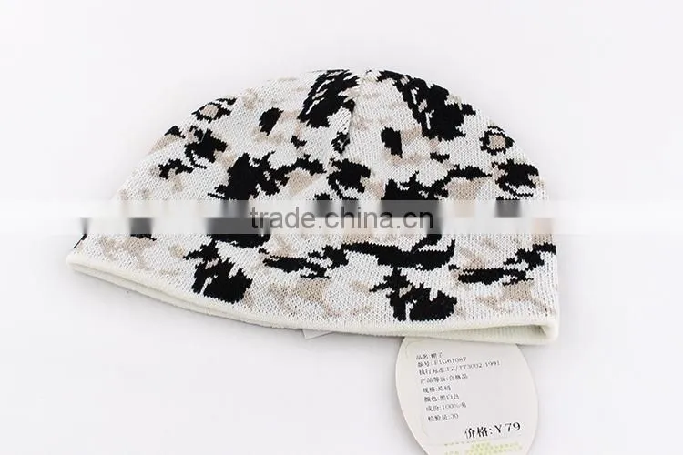 Wholesale keep warm cashmere wool knitted hat for 2-15years old children