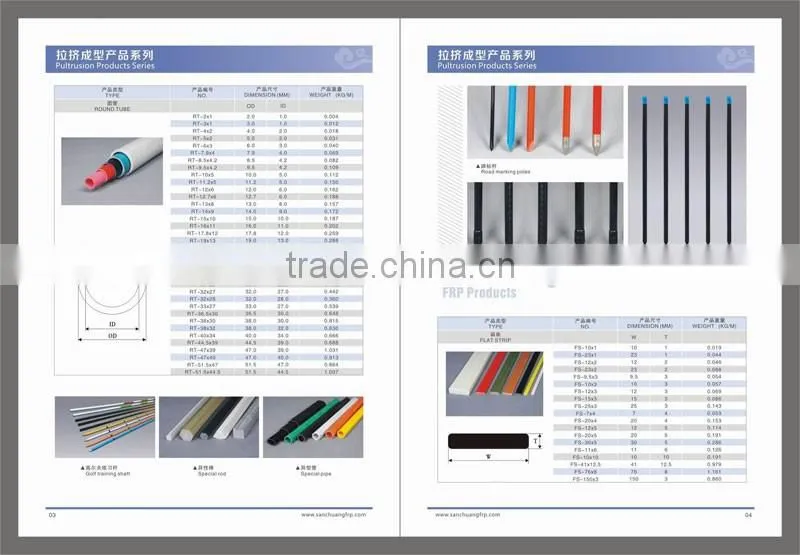 Various Application and Smooth Surface Natural Fiberglass Plant Stake