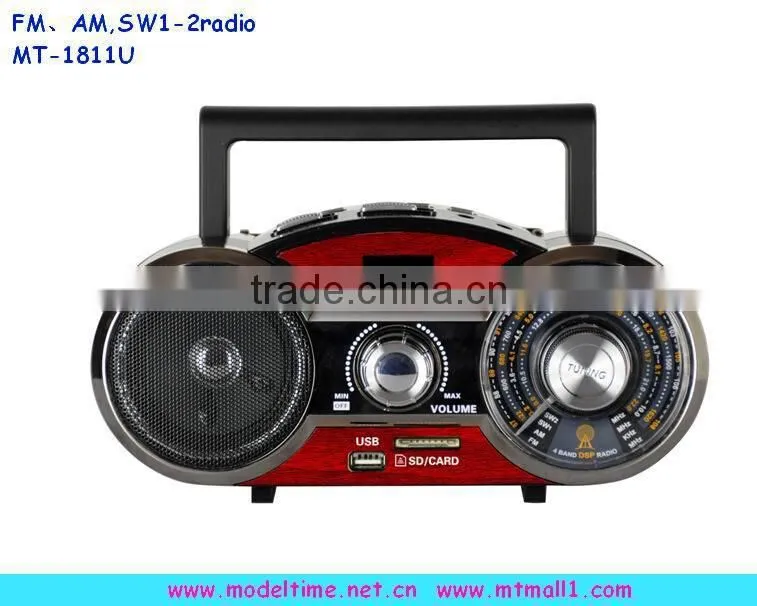 USB SD Vintage portable radio