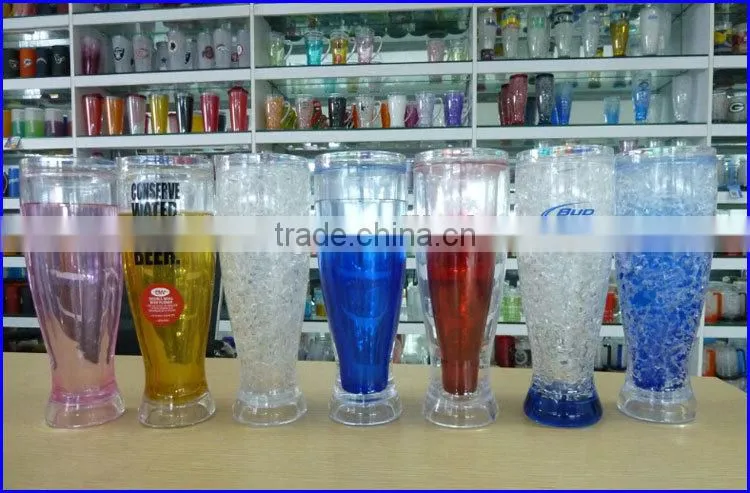 450ML 16OZ PBA free Ice gel freezer mugs beer tumbler cups with printing for promotion gift souvernirs