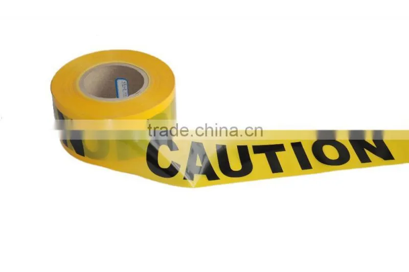 Caution tape Yellow with black words Caution tape SGS and TUV Certification Caution tape