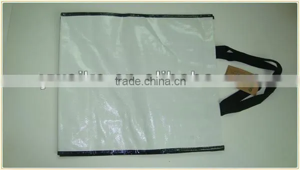 White laminated pp woven bags