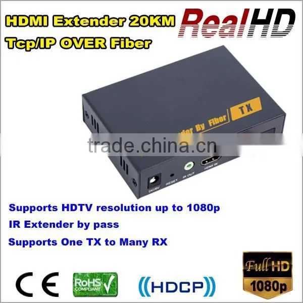 2016 China Best Selling 3D HDMI Fiber Optical Extender Support point-to-point mode