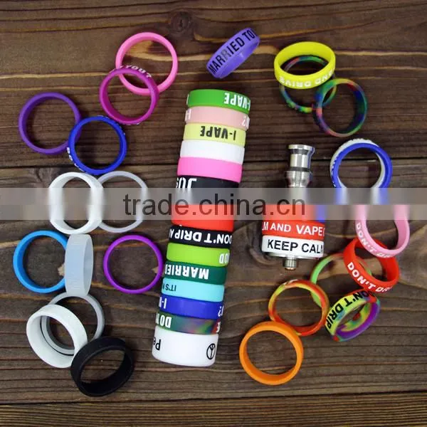 Customized box mod vaping band atomizer tank rba silicone band rubber mod body band silicone mod protector