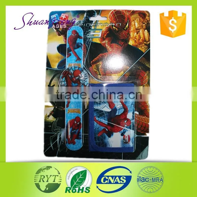 2015Hot selling led bracelet and wallet suit for promotion gift