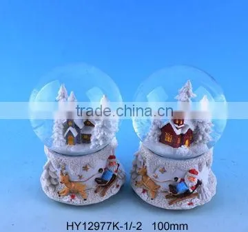 Polyresin Christmas waterball ,globeball
