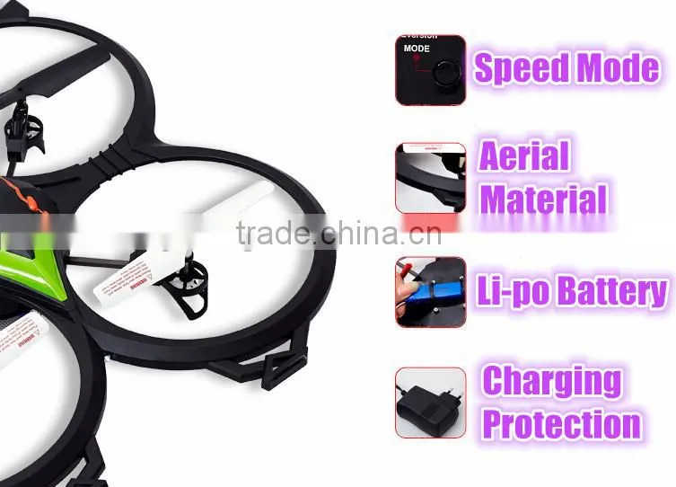 Big size quadcopter camera drone with camera and LED light