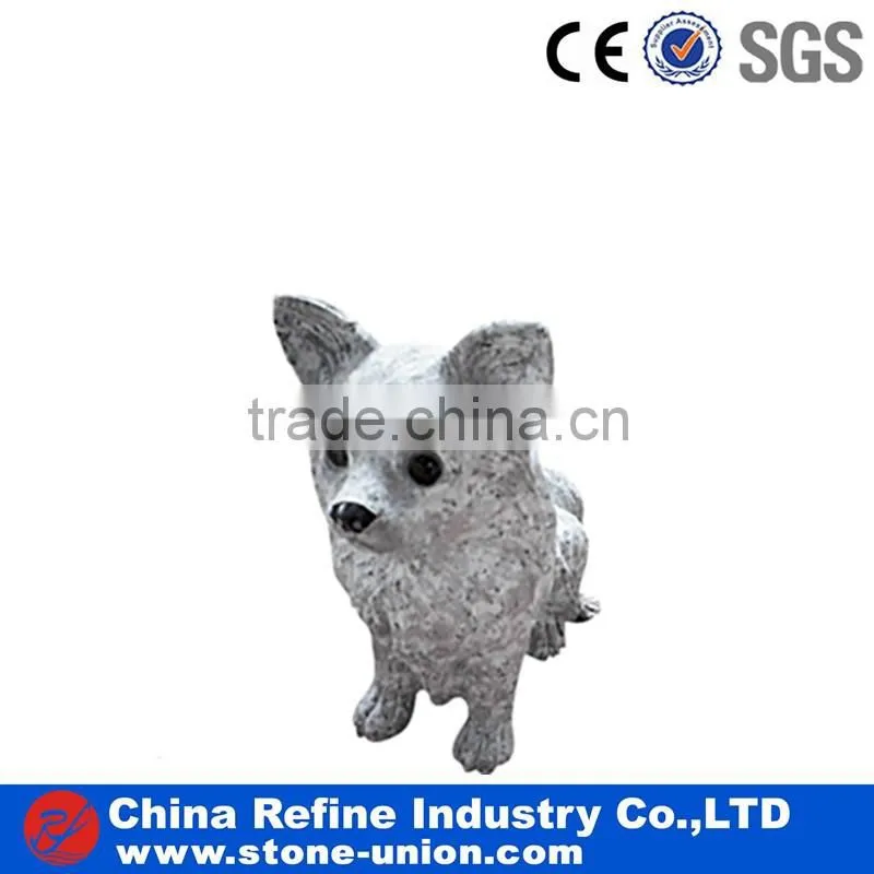 Cute granite dog sculptures