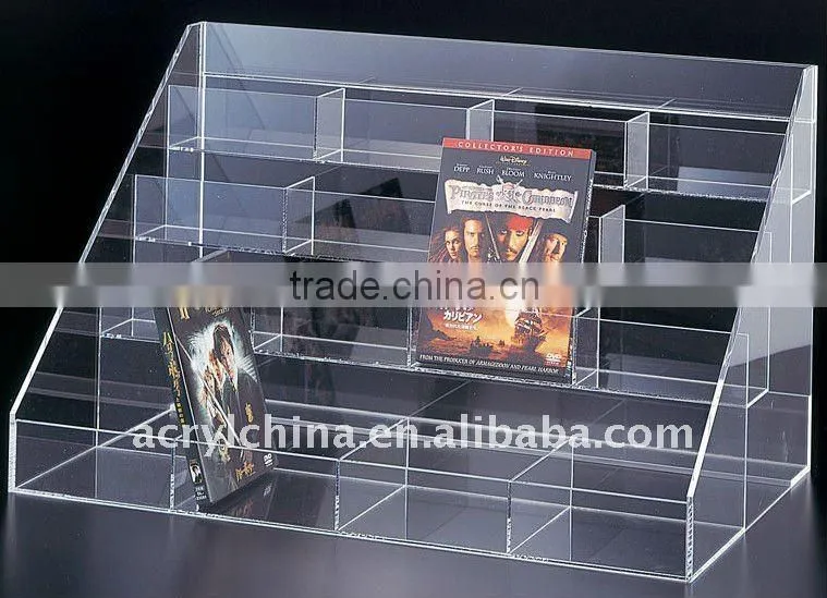 acrylic post card display / greeting card display stand / literature rack