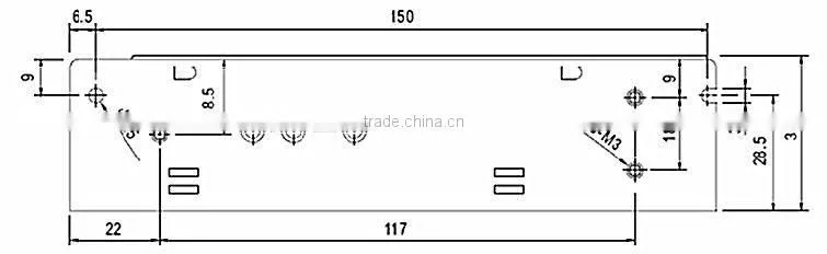 CE Approval Q-60 60w 12V 2A Quad output switching power supply 60W 12V 2A
