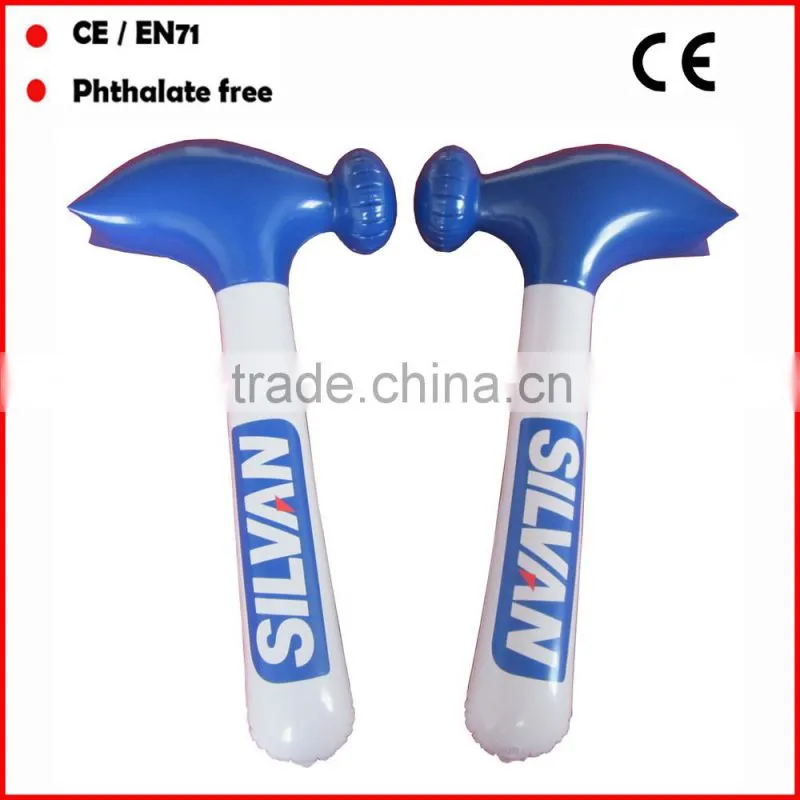 Hot products PVC inflatable small hammers toys with sound for kids