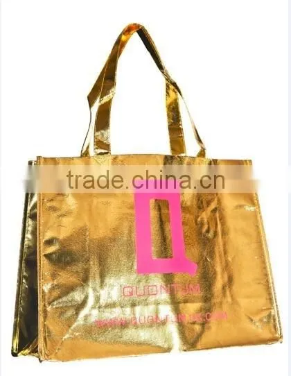 Silver Laminated Non-Woven reusable shopping bags