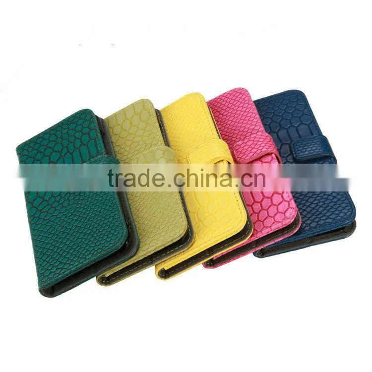 Premium Leather case with colorful cover for iPhone 6 leather case, for i Phone 6 flip cover case