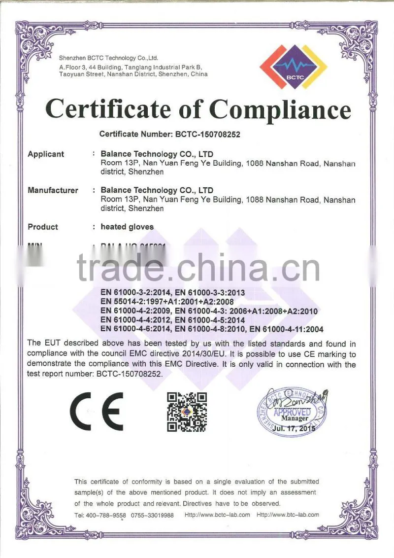 customized rechargeable heated gloves with battery