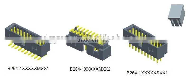 China factory price 2.0mm pitch Molex dual row excellent quality right angle box header
