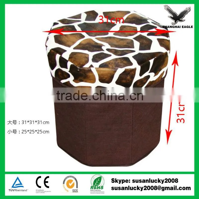 Most Popular PU Storage Ottoman with Imprint Logo (diectly from factory)
