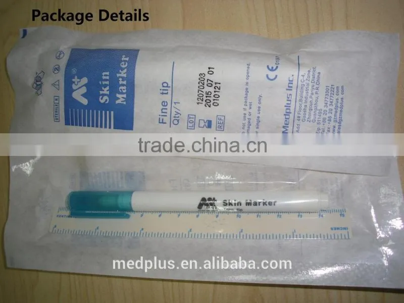 Single One Use Medical Surgical Skin Marker Pen