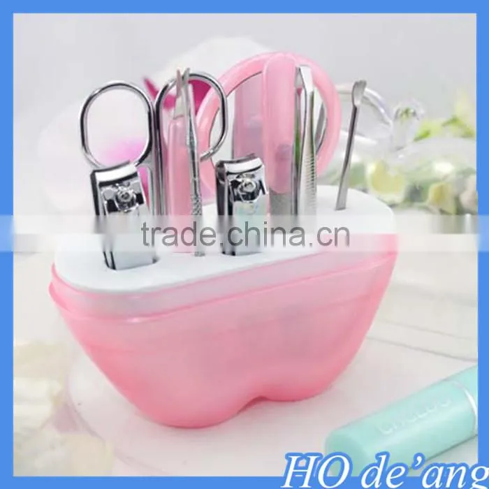 Hogift wedding supplies creative gifts wedding favor stainless steel beauty nail kit black manicure sets MHo-101