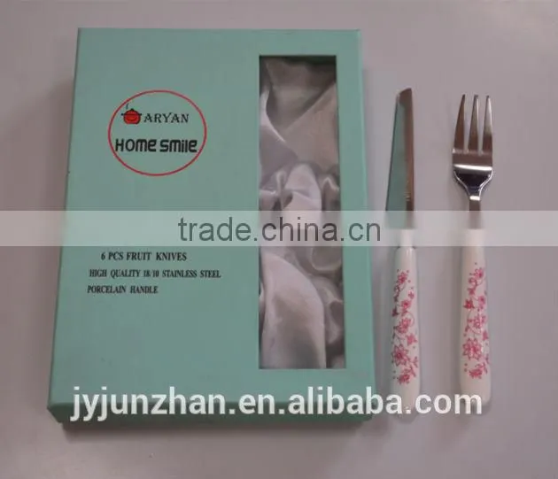 OEM Home Smile 12pcs forks and knives by Junzhan Stainless Steel Products Co.,Ltd