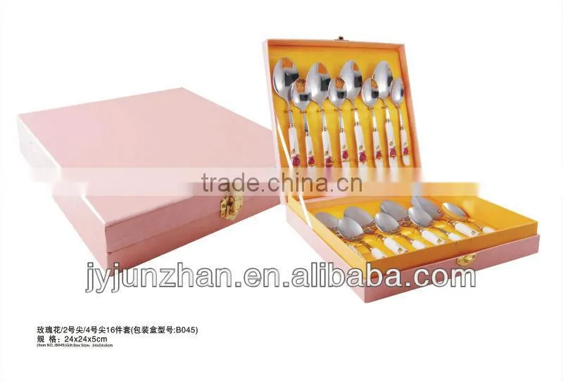 Gift ceramic cutlery spoons made by factory and sell by factory directly